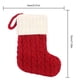 thumbnail image 4 of Medias Navideñas Pequeñas para Tejer (sin Patrón) Rojo Blanco, 4 of 4