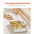 thumbnail image 2 of VEVOR Countertop Food Serving Display Container Condiment Dispenser Tray with Lid, 2 of 9
