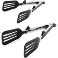 thumbnail image 1 of Clip de silicona para alimentos de acero inoxidable 2pcs - Negro 12 pulgadas Fokelyi ZJWJ438, 1 of 8