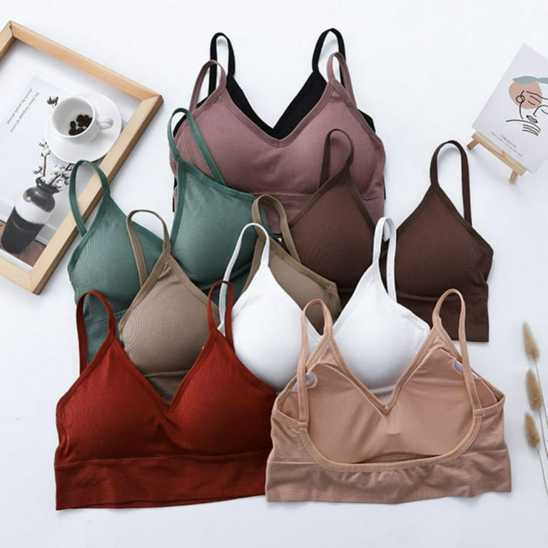 Buy DISOLVE� Bra Seamless Bras for Women Underwear BH Push Up Bralette with  Pad Vest Top Bra Free Size (28 Till 34) Pack of 1 (Skin) at