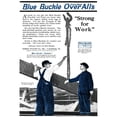 thumbnail image 2 of Ad Blue Buckle Overalls. Namerican Advertisement For Blue Buckle Overalls. Photograph 1920. Poster Print by, 2 of 4