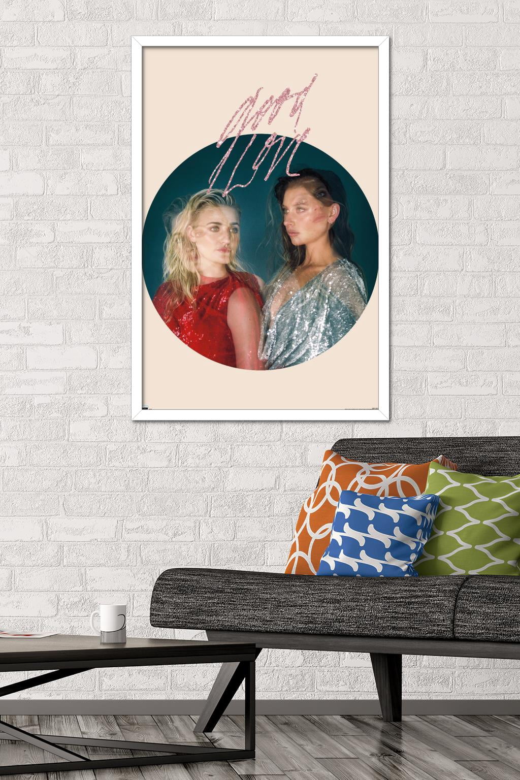 Aly & AJ - Circle Wall Poster, 22.375" x 34", Framed