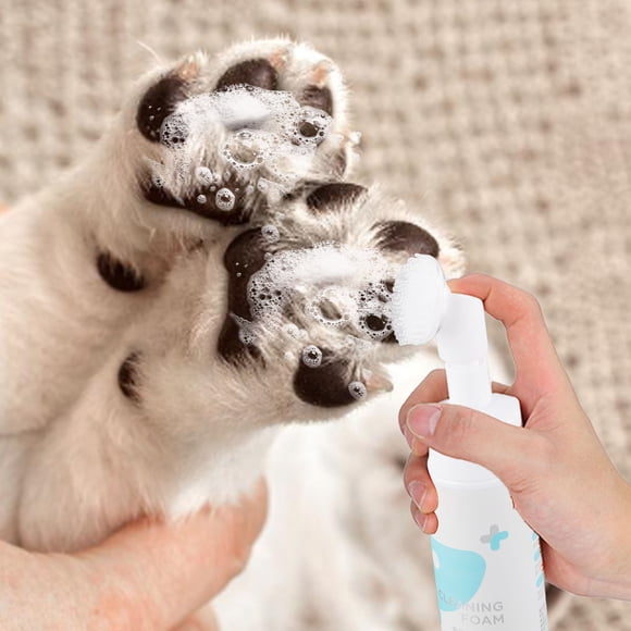 Espuma Limpiadora De Pies Para Mascotas, Espuma Sin Lavado Para Pies De Mascotas, Suministros Para Mascotas Desgerminantes De Perfume Natural Para Espuma Limpiadora De Pies De