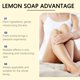 thumbnail image 5 of Barra limpiadora de vitamina C con jabón de limón | Iluminador, Control de grasa, Nutrición profunda, Hidratante | Gel de baño y facial natural artesanal | Para todo tipo de pieles | 1 Bar | Tono, 5 of 7