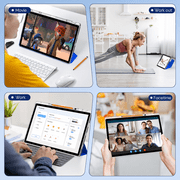 Callsky 14.1 Tablet, Android 15, LTE, 16GB RAM, 256GB, FHD+, Leather Case & Stylus