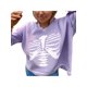 thumbnail image 4 of VISgogo Suéteres con cuello en V para mujer, blusas de punto holgadas con estampado de esqueleto clásico de manga larga VISgogo moda, 4 of 5