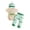 R2-Green, variant on CAUYDY Newborn Going Home Outfit Boy Baby Shower Gift Clothes Bib 2Pants Warm Hat 5PCS Cotton Layette Set Pjs for Spring Summer Fall Winter All Seasons (Sizes 3-6 Months,Light Green)
