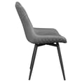 thumbnail image 5 of Miekor Furniture Grey Tufted Swivel Side Chair (Set of 2) B5A4179, 5 of 9