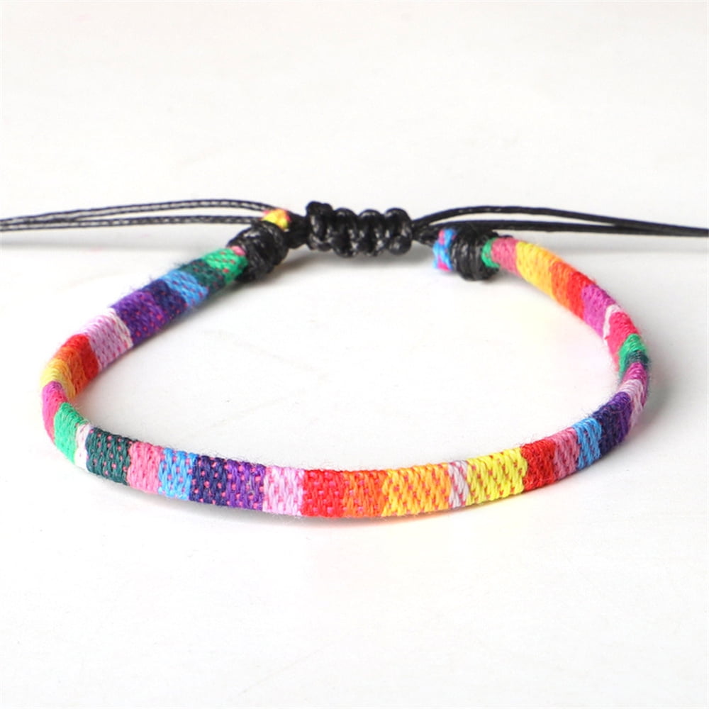 A Flybloom Unicorn Bracelet Colorful Braid Charm Bracelet Bangle for Women Girls