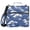 Blue White Wave, variant on 3 Ring Zipper Binder with Shoulder Strap Waterproof Trapper Keeper 2 Inch D-Ring 500 Sheets Capacity Blue White Porcelain with Roses