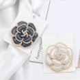 thumbnail image 4 of FNNMNNR Camellia Brooch Female High-End Pearl European And American Silk Scarf Buckle Retro Corsage Cute Pin Jewelry Clothing Accessories, 4 of 16