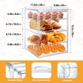 thumbnail image 2 of Vitrina de pastelería de 4 niveles para fiestas de 39,4 x 29 x 24,9 cm con puerta magnética, 2 of 6
