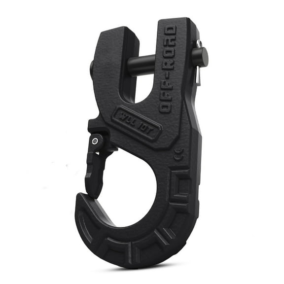 3/8" Tow Winch Hook Heavy Duty 10T Alloy Steel Winch Hook with Safety Lock