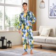thumbnail image 6 of FORMRS Onesies Pajama for Adults Unisex Hoodie Winter Jumpsuit One Piece Sleepwear, Sizes S-2XL, Cartoon Lemon Leaves, 6 of 7