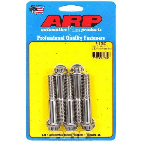 Arp S/S Bolt Kit - 12pt. (5) 7/16-14 x 2.500