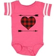 thumbnail image 3 of Inktastic Buffalo Plaid Valentines Day Heart Boys or Girls Baby Bodysuit, 3 of 5