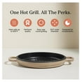 Cast Iron Hot Grill Toxin, 10.5" Round, Enameled Cast Iron Grill Pan