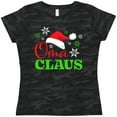 thumbnail image 3 of Inktastic Oma Claus with Christmas Santa Hat and Snowflakes Women's T-Shirt, 3 of 5