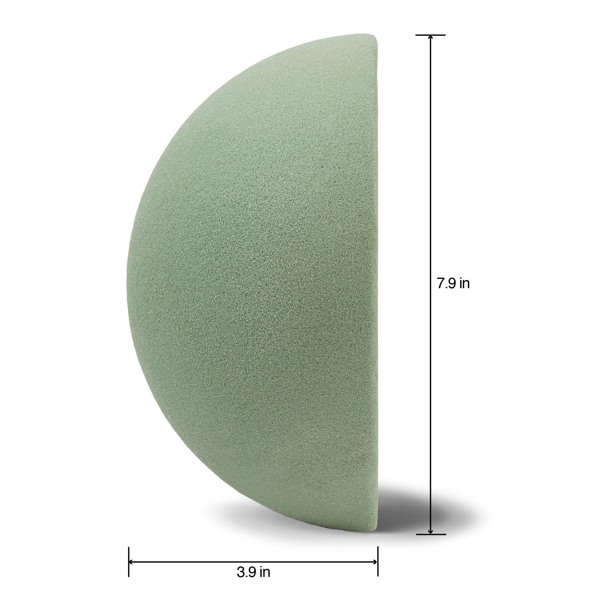 FloraCraft 6 x 3 Green Dry Foam Half Ball 1ct