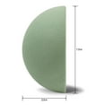 FloraCraft Floral Dry Foam Half Ball 3.9 inch x 7.9 inch Green