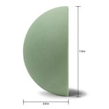 FloraCraft Floral Dry Foam Half Ball 3.9 inch x 7.9 inch Green ...