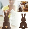 thumbnail image 2 of Easter Celebration Desktop Ornament Set Featuring Adorable Bunny Purse With Decorative Ceramic Plate For Festive Spring Display, 2 of 6