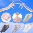 thumbnail image 2 of Breathable Thin Fingerless Gloves Outdoor Riding Driving SunscreenMitten V2Y22, 2 of 6