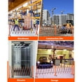 thumbnail image 5 of Metal Expandable Barricade Gate Outdoor, 16FT Folding Safety Barrier Gate, Portable Traffic Barricade Fence, 5 of 6