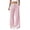 Pink, variant on Women's Striped Gingham Pants Pajama Lounge Boxer Pants Drawstring Pj Bottoms Wide Leg Trousers with Pockets Yellow,M