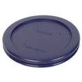 thumbnail image 4 of Pyrex 7202-PC Dark Blue Round Plastic Replacement Storage Lid Cover (2-Pack), 4 of 6