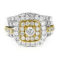 thumbnail image 2 of Vir Jewels 1.87 CTTW Diamond Wedding Engagement Ring Bridal Set 14K Two Tone Gold Size 6 Female Adult, 2 of 9