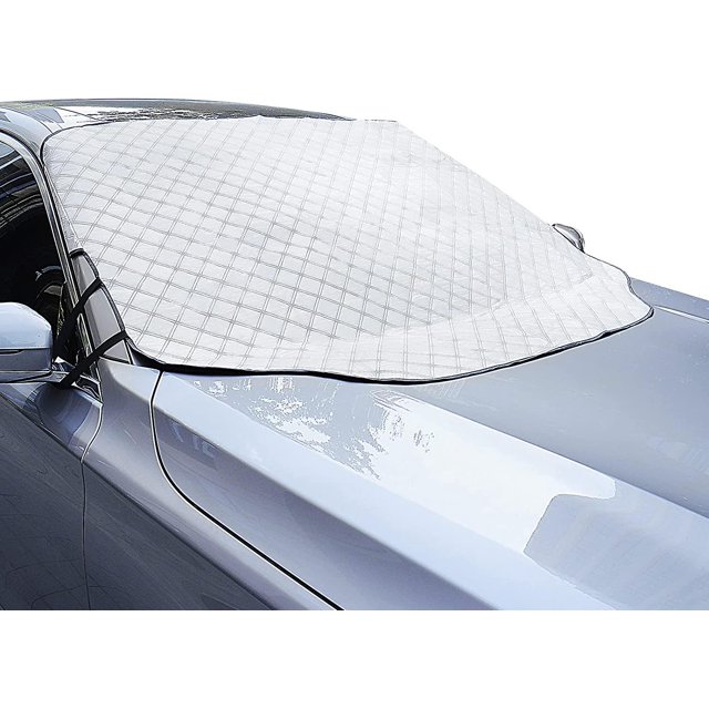 Cubierta para parabrisas delantero de coche 3 magnética contra los rayos UV y el calor antiescarcha nieve hielo Universal para la mayoría de los vehículos 120*186cm plegable