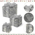 thumbnail image 4 of Danolapsi Set of 3 Christmas Lighted Gift Boxes, Pre-Lit Gift Present Boxes with Ribbons and Bows, Light Up Xmas Ornaments for Indoor Outdoor Christmas Tree, Home, Yard, Lawn, 4 of 6