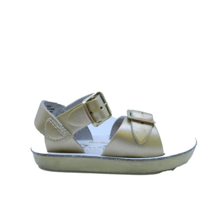 

Pre-owned Hoy Saltwater Girls Gold Sandals size: 4 Infant