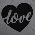 thumbnail image 2 of Womens Love Script Heart Cute Relationship T shirt for Ladies Womens Graphic Tees, 2 of 9