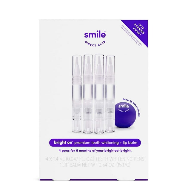 Kit de blanqueamiento dental SmileDirectClub con bálsamo labial en gel de 4 x 1,4 ml