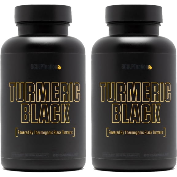 Sculpt Nation Turmeric Curcumin with Black Pepper and Patented Ingredients Supplement Joint Health Support 2-Pack 60 Count Capsules