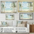 thumbnail image 4 of Designart "Tropical Beach Horizon Through the Windows II" Coastal Framed Wall Art Decor - Coastal Green Coastal Windows Living Room Framed Canvas Art, 4 of 6