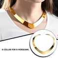 thumbnail image 4 of Qarigey Gargantilla de aleación de moda de alto pulido para mujer, Torques ajustables, forma de personalidad, cadena para el cuello, joyería llamativa Ropa, zapatos y accesorios Miscelánea Qarigey AP013868-01, 4 of 6