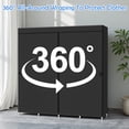 thumbnail image 5 of Catgood 67-Inch Wide Portable Closet Organizers and Storage with 4 Hanging Rods & 8 Shelves, Multi-Functional Wardrobe Clothes Storage for Bedroom, Living Room, Closet, Garage, Dorm, Black, 5 of 13