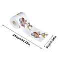 thumbnail image 3 of Creative Roll Paper Christmas Pattern Series Toilet Paper Santa Claus Reindeer Tissue Xmas Decor Tissue Roll Table Napkin, 3 of 5