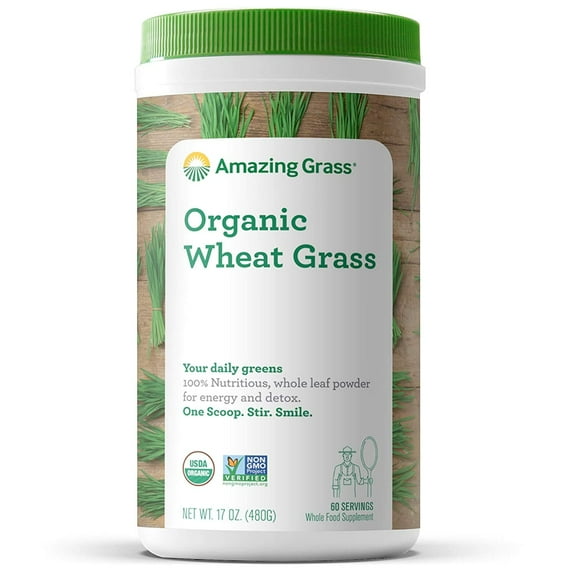 Amazing Grass, Organic Wheat, 17 oz, 60 Servings