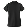 thumbnail image 2 of Womens Dry Zone UV Polyester Micro-Mesh Polo Deep Black 2X-Large, 2 of 6