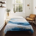 thumbnail image 4 of Blue Yellow Large Tapestry for Bedroom Wall Hanging Tapestry, Modern Ombre Abstract Oil Painting Ceiling Backdrop Tapestries Poster Blanket Wall Decor for Teens Room Living Room Dorm 86" x 104", 4 of 8