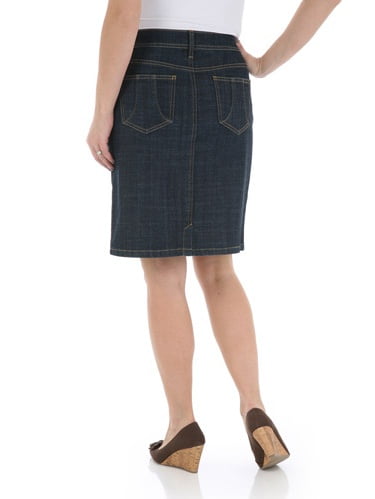 walmart white denim skirt