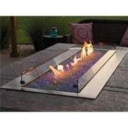 60 in. Manual Linear Outdoor Stainless Steel Fireplace - Liquid Propane