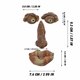 thumbnail image 3 of Fiudx Liquidación de ahorros de verano Decoración de rasgos faciales con cara de corteza, accesorios para exteriores de Pascua, 3 of 5