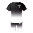 thumbnail image 4 of Men's Short Sets 2 Piece Outfits Tropical Graphic Tees and Shorts Sets Beach Vacation Outfits, 4 of 5