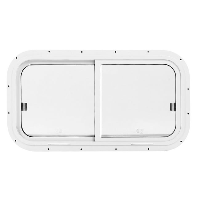 Marine Window 800x400mm Rounded Slide Bidirectional Moving Sealed Waterproof High Light Transmission for Ships Yachts Without Fixed Frame