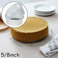 thumbnail image 4 of BNNG Round Cake Pan, Non-Stick Cake Tray, Aluminum Chiffon Cake 5inch Round Solid Base Cakemold Round Stainless Steel Small Cake Rings, Mousse and Pastry Mini Baking Ring Mold, 4 of 8